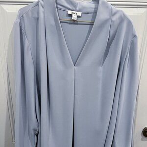 Bar III light blue long sleeve blouse size 2X
